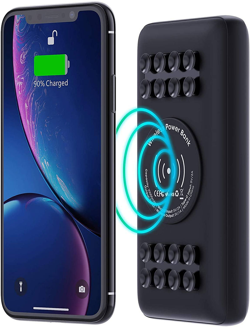 TSBar 20,000mAh Wireless Power Bank with Suction Cups