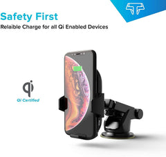 TSDrive 15W Wireless Car Charger - TechsmarterTechsmarterCar Mount Charger
